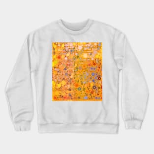 Orange Circle Pattern Crewneck Sweatshirt